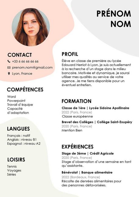 Exemple De CV Pour Stage 3 me Gratuit Mod le De CV exemple-de-cv-pour-stage-3-me-gratuit-mod-le-de-cv