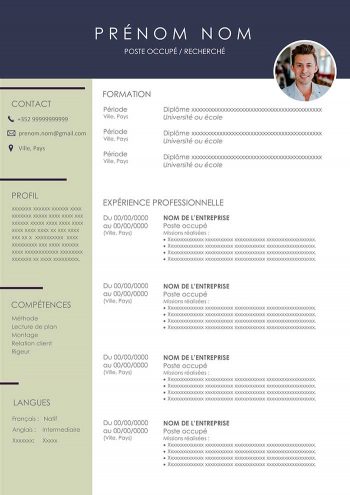exemple cv luxembourg
