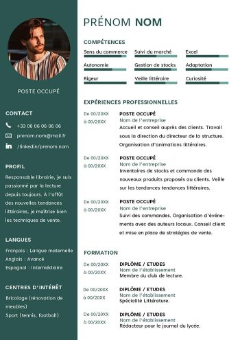 cv gratuit 2 colonnes a imprimer original