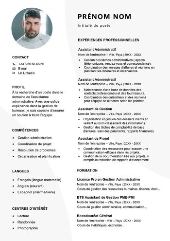 cv basique pré rempli word