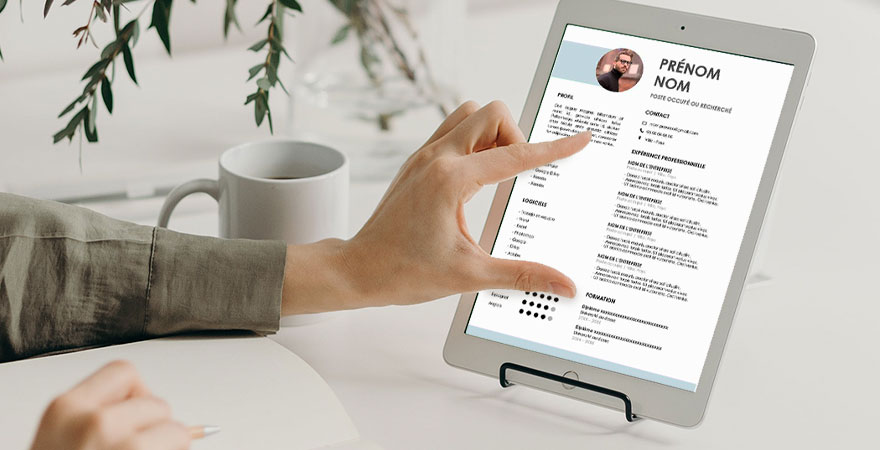 Trame de CV Word à remplir et à compléter gratuitement