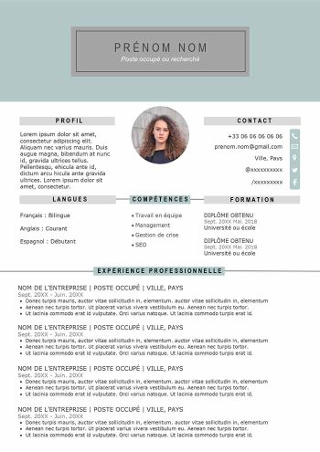 modèle cv atypique