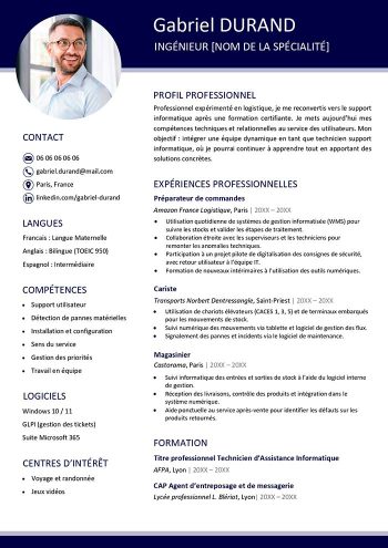 cv reconversion professionnelle exemple gratuit