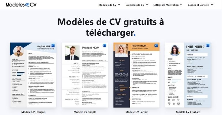 site-modele-cv-word-gratuit