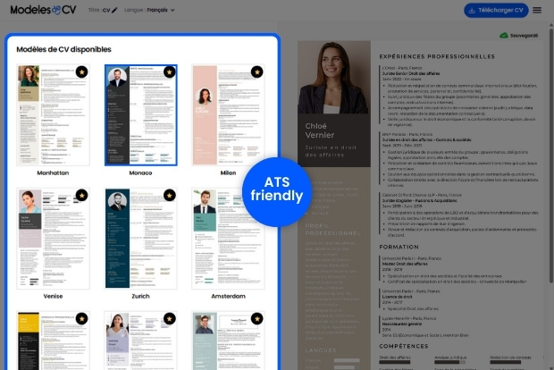 cv compatible pour filtres ats