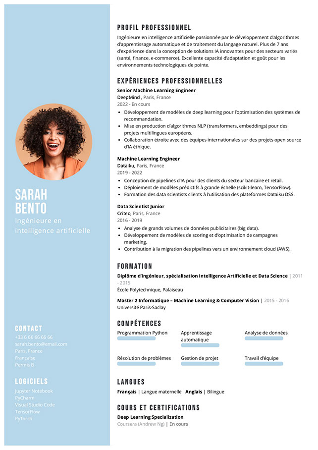 modèle cv innovant