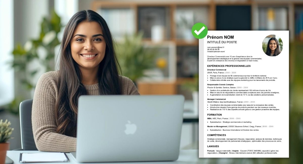 Exemple de CV ATS réalisé en suivant le guide complet pour passer les filtres des logiciels de recrutement