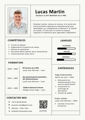 modele de cv pour personne sans diplome et sans experience gratuit à télécharger