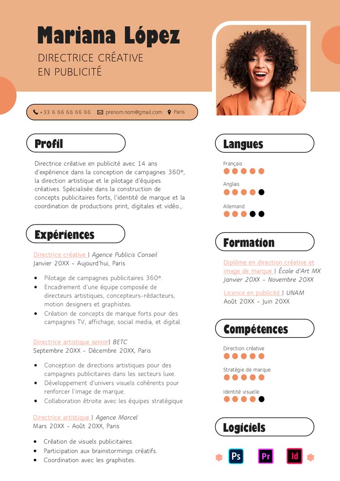 modèle cv atypique gratuit à télécharger