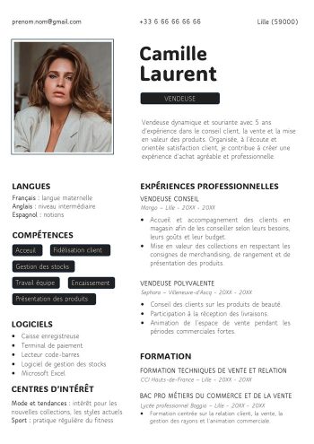 modèle cv org à telecharger gratuit