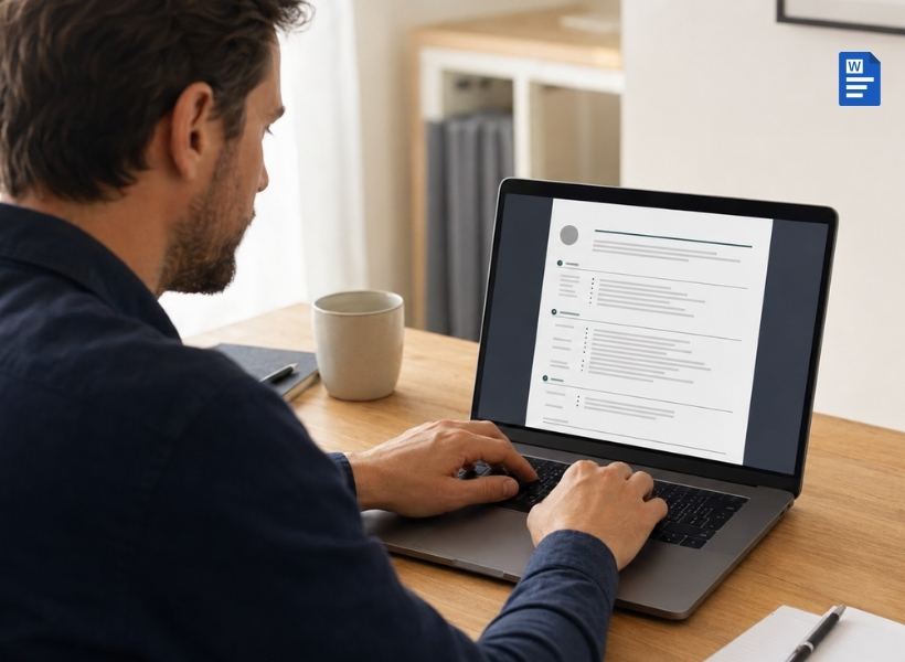 Modifier un modèle de CV classique sur Word