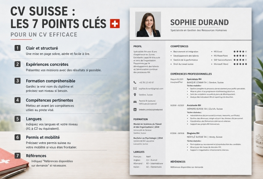 7 points clés pour réussir un CV suisse